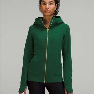 Lululemon Scuba Full-Zip Hoodie Everglade Green / Gold size 4